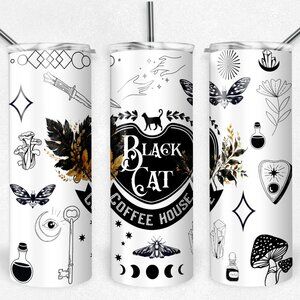Black Cat Coffee House Metal Insulated Tumbler